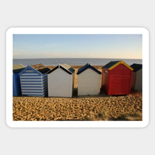 Beach Huts at Southwold Sticker
